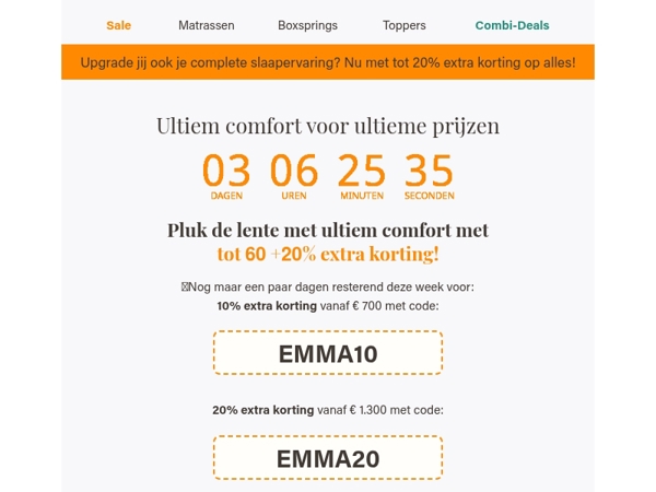 60+20% extra korting op alles!