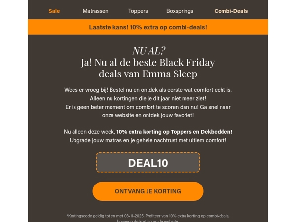 Laatse kans! 🖤BLACK FRIDAY!🖤10% extra korting op combi-deals