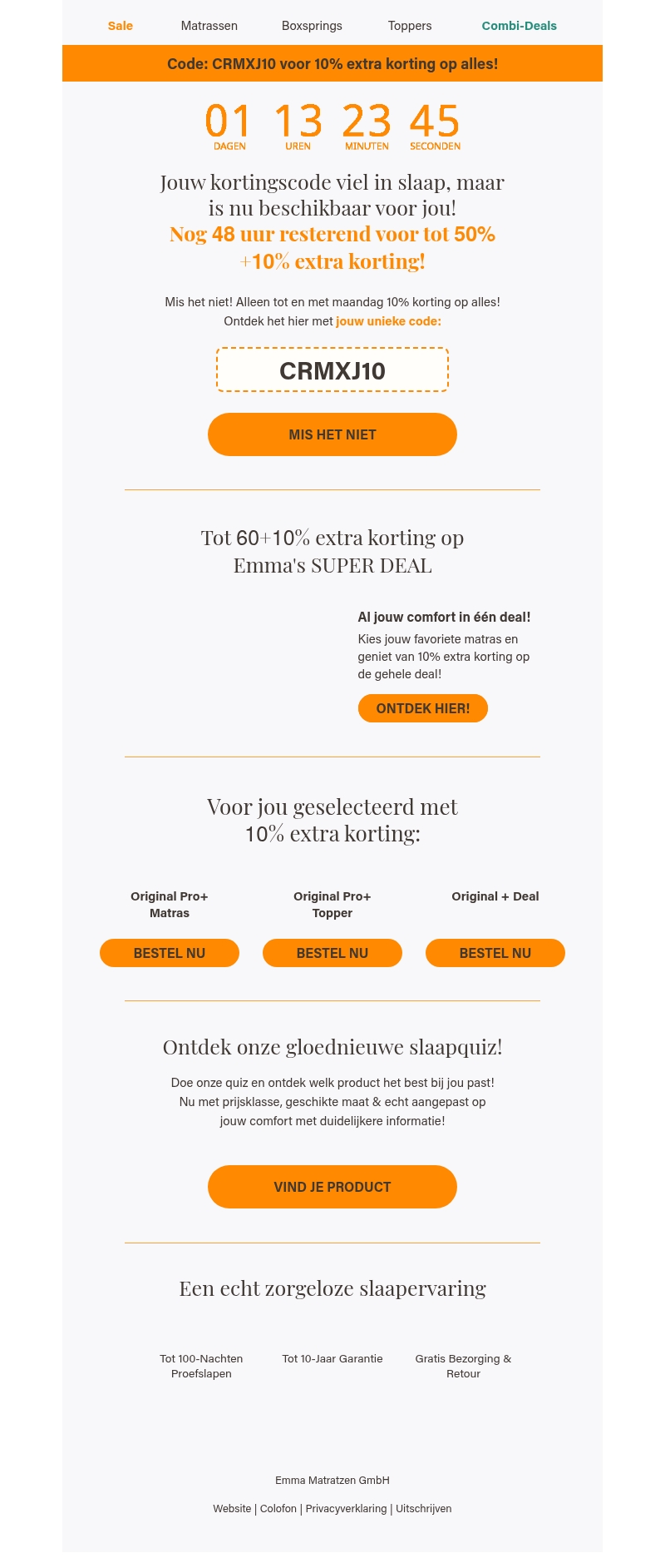 Nog 48 uur: Emma's voorjaarssale eindigt! Nog 48 uur: Emma's voorjaarssale eindigt!