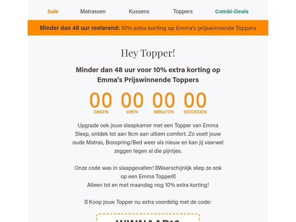 Onze extra kortingscode is weer live!!