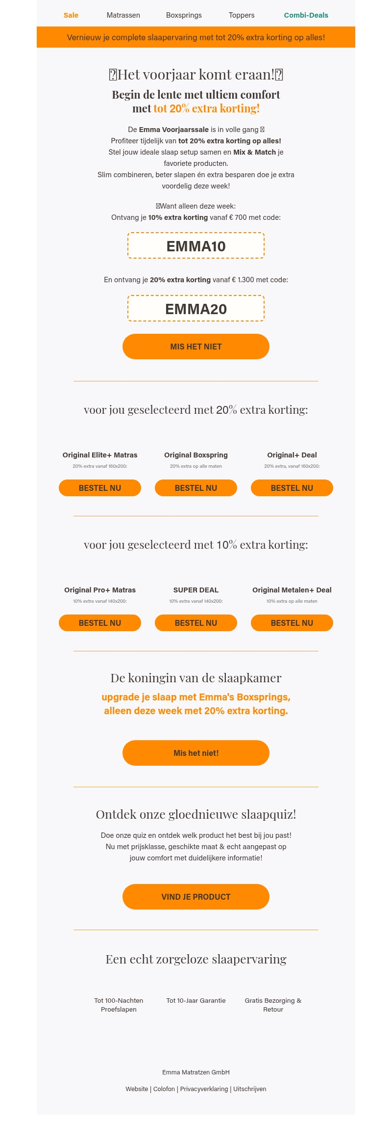 20% extra korting op alles! 20% extra korting op alles!