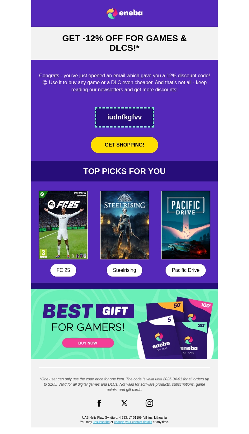 Discount code just for you! π Discount code just for you! π