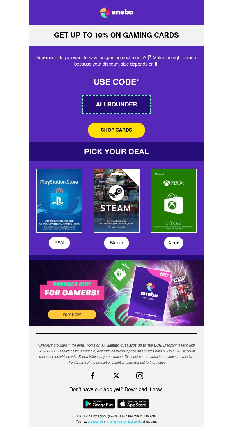 Charge your discount ⚡ Charge your discount ⚡