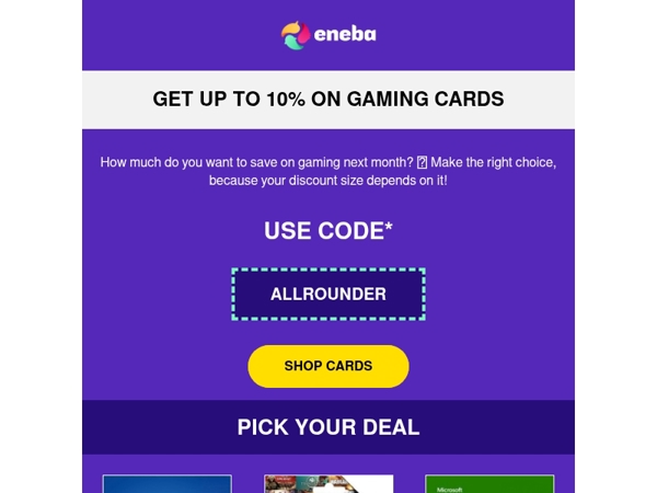 Charge your discount ⚡