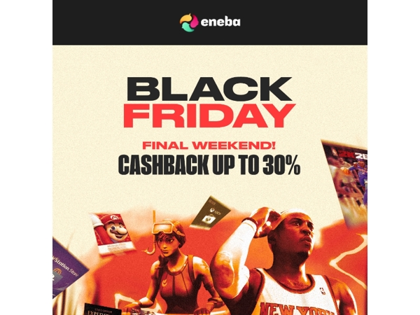 Final Black Friday weekend! 💥