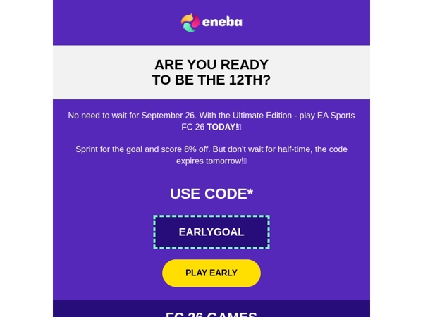 Play FC 26 today! ⚽