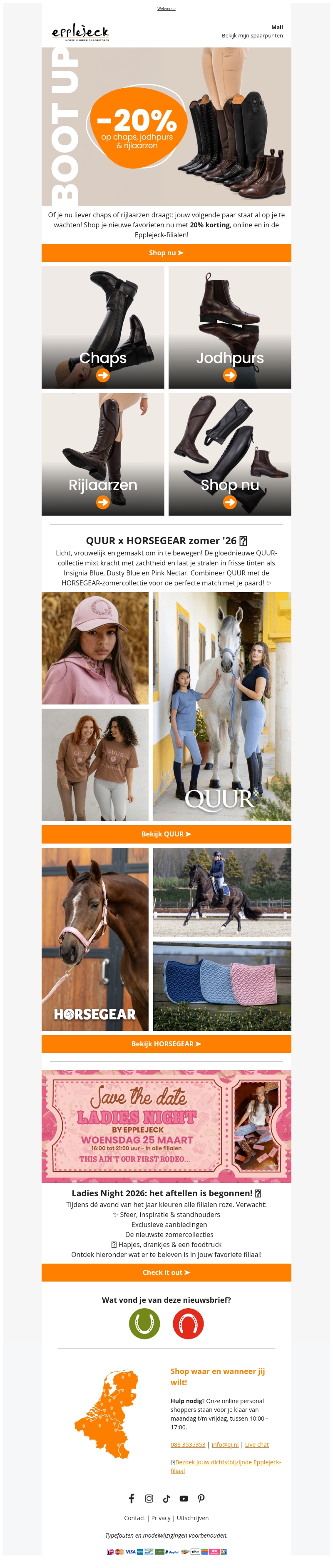 ๐๐ข -20% op paardrijlaarzen, chaps & jodhpurs ๐๐ข -20% op paardrijlaarzen, chaps & jodhpurs