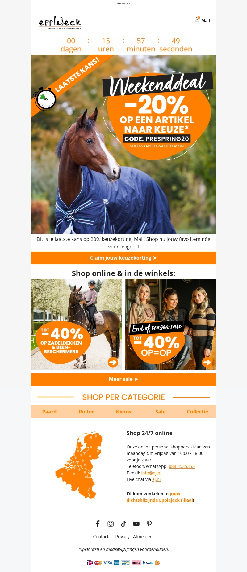 β° LAATSTE KANS! Keuzekorting speciaal voor jou! π΄ β° LAATSTE KANS! Keuzekorting speciaal voor jou! π΄