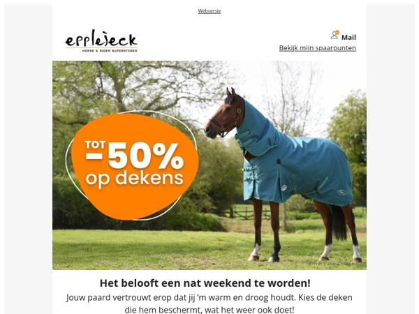 🐴🌧️ Regen op komst? Jouw paard rekent op je