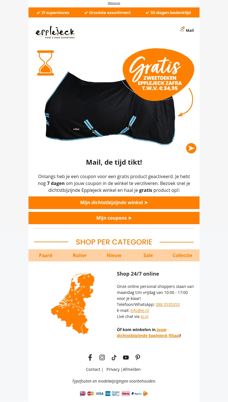 β Let op Mail: jouw coupon vervalt bijna! β Let op Mail: jouw coupon vervalt bijna!