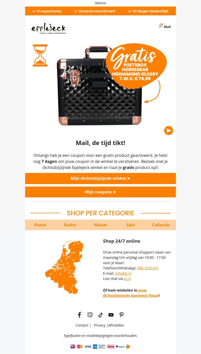 ⌛ Let op Mail: jouw coupon vervalt bijna! ⌛ Let op Mail: jouw coupon vervalt bijna!