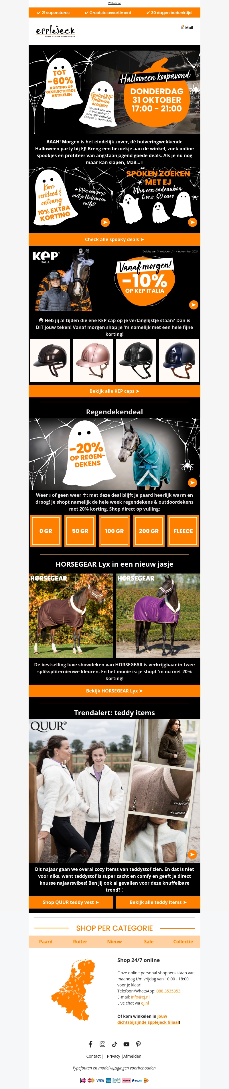 Halloween update: dΓt zijn alle acties! Halloween update: dΓt zijn alle acties!