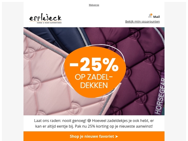 🐎😏 Eerlijk zeggen: hoeveel zadeldekjes heb jij?