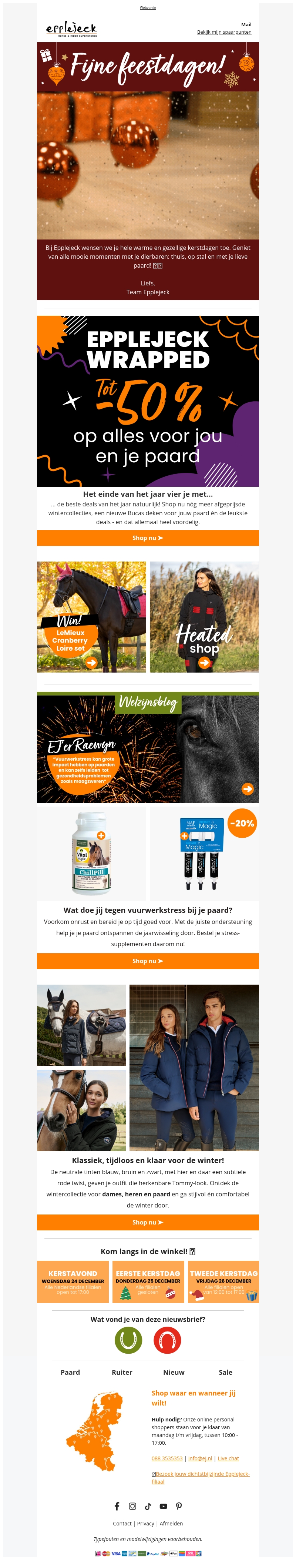 ๐ Tot -50% op alles voor jou & je paard ๐ Tot -50% op alles voor jou & je paard