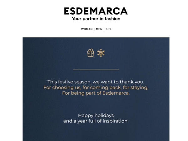 The Esdemarca team wishes you happy holidays