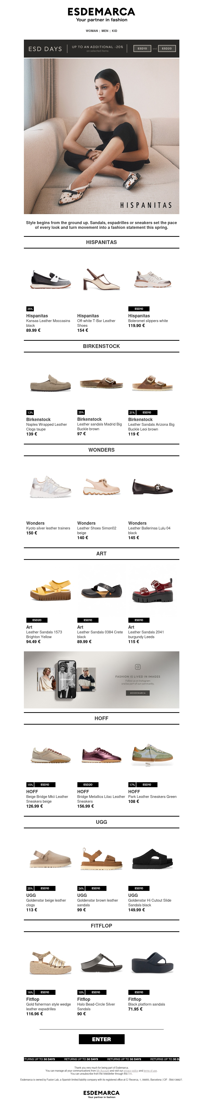 Discover our footwear selection Discover our footwear selection
