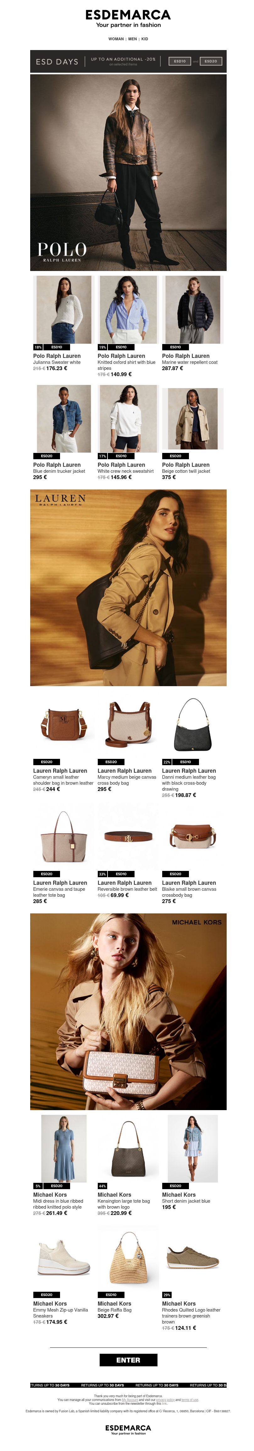 Three brands, a selection curated for this season Three brands, a selection curated for this season
