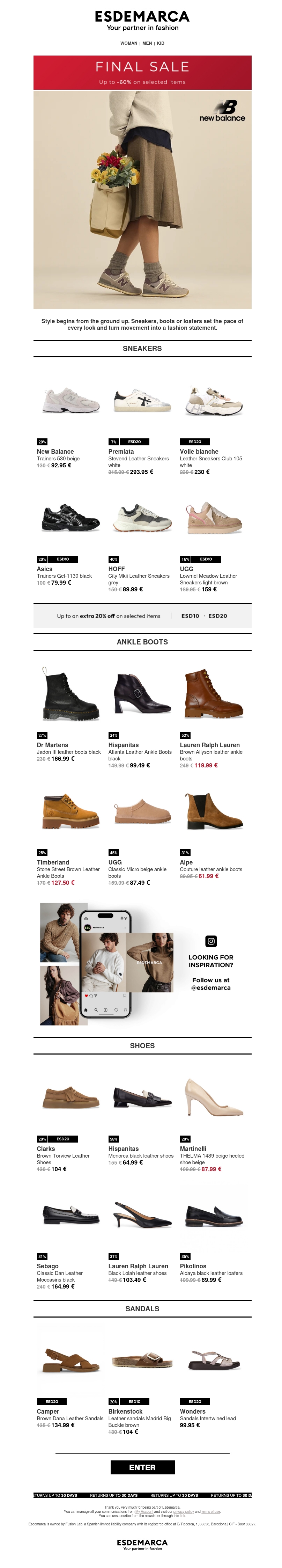 Footwear designed for every moment Footwear designed for every moment