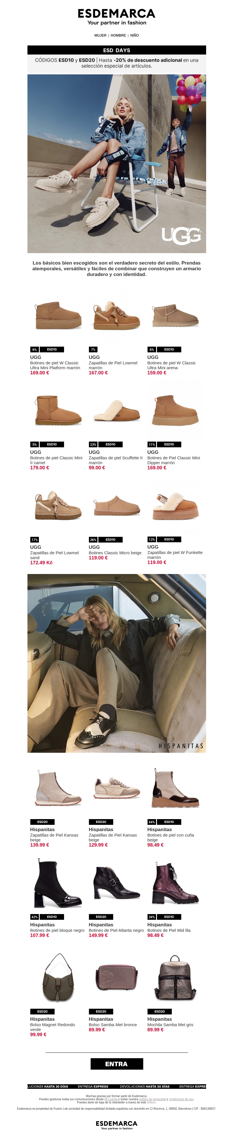 UGG y Hispanitas, para un invierno lleno de estilo UGG y Hispanitas, para un invierno lleno de estilo