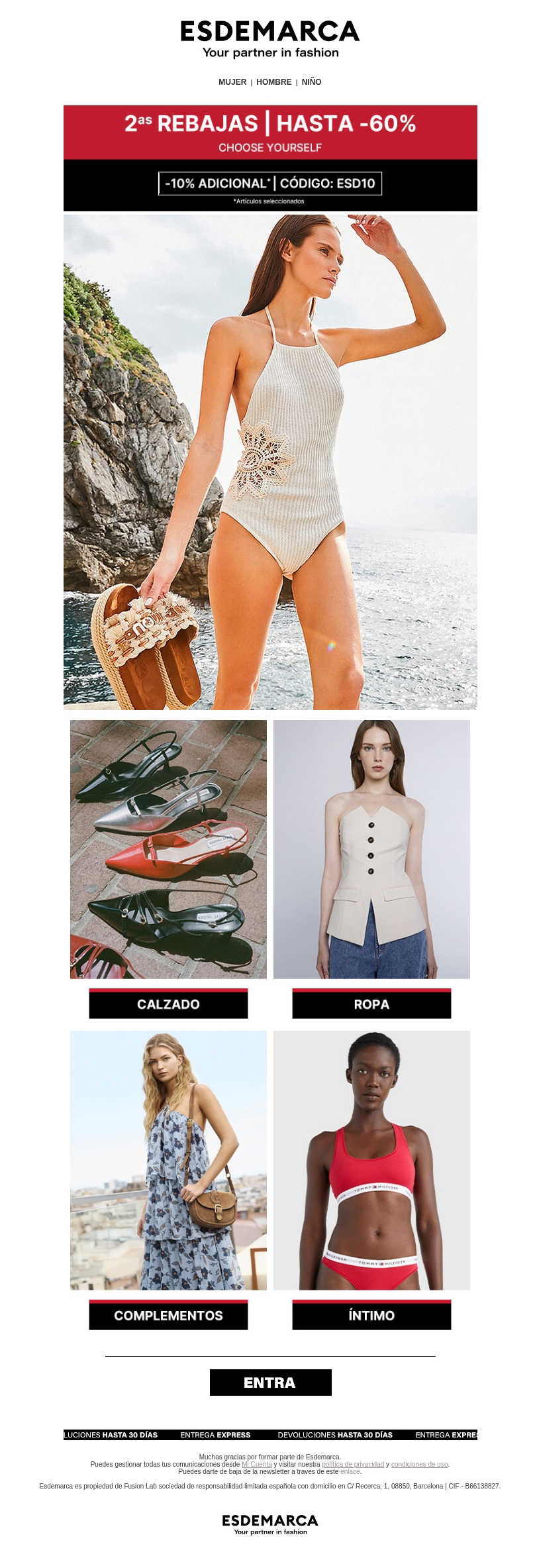 Calzado, ropa, complementos e íntimo con hasta -60% y más 🙌 Calzado, ropa, complementos e íntimo con hasta -60% y más 🙌