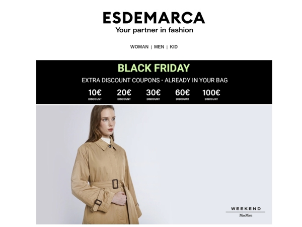 Your must-haves from Weekend Max Mara, Polo Ralph Lauren, Ecoalf, and MOU this Black Friday