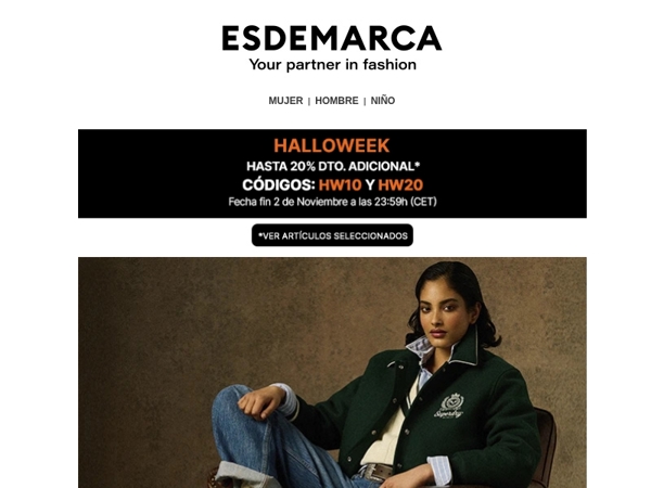 Selección Chaquetas en Halloweek con hasta -20% adicional