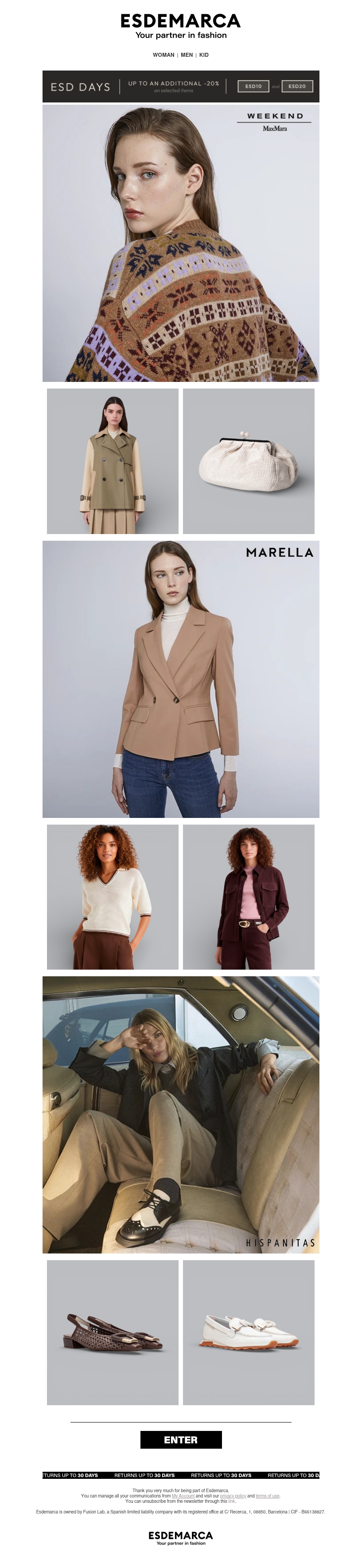 New arrivals from Weekend Max Mara, Marella and Hispanitas New arrivals from Weekend Max Mara, Marella and Hispanitas