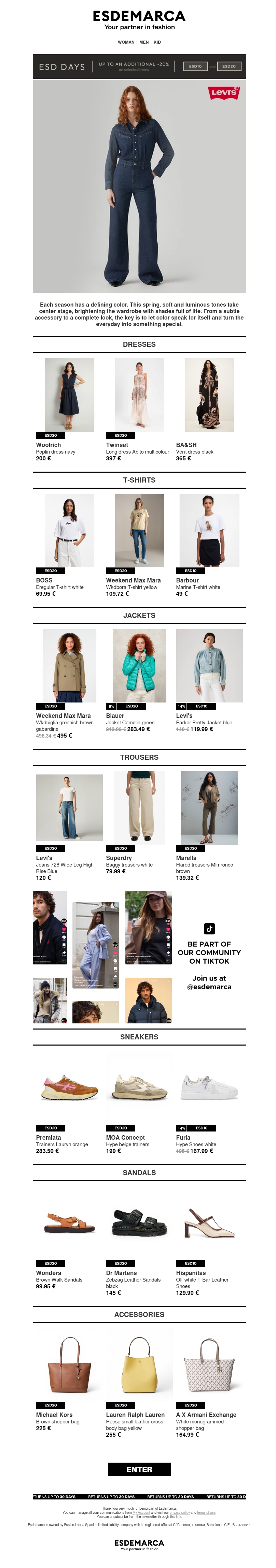 Mix and create your total look with ESD Days Mix and create your total look with ESD Days