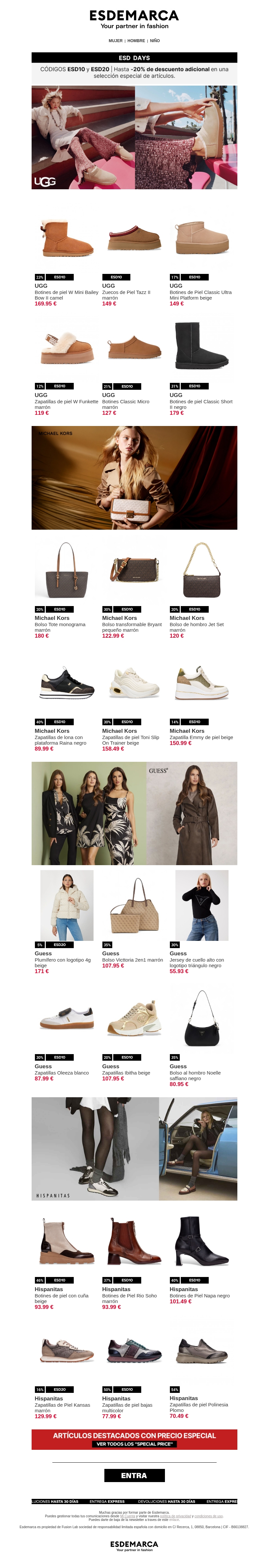 Las marcas más deseadas te esperan: UGG, Michael Kors y más Las marcas más deseadas te esperan: UGG, Michael Kors y más