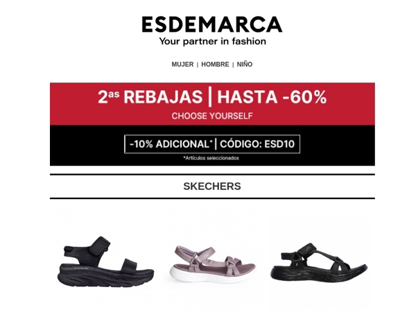 Sandalias en 2as Rebajas: hasta -60% y -10% adicional en tus favoritas 👡