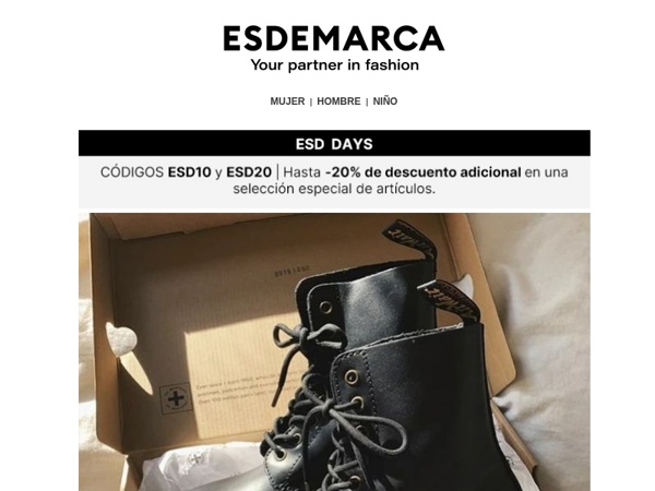 Renueva tu calzado en ESD Days con hasta -20%