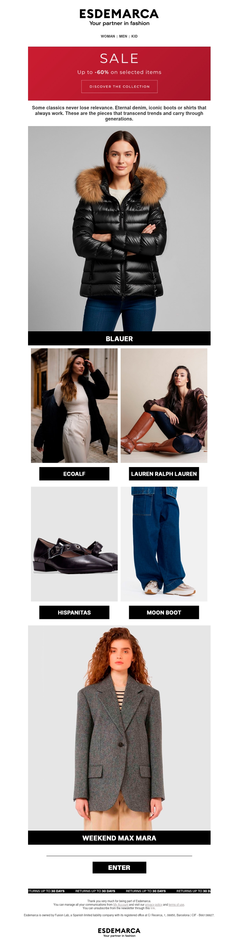 Your favorite brands in the Sale with up to -60% Your favorite brands in the Sale with up to -60%