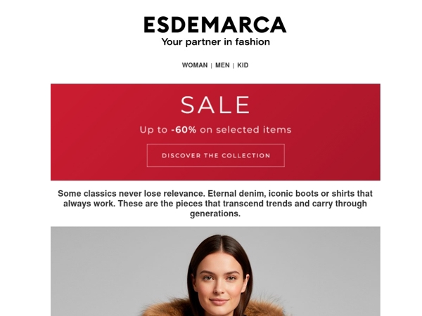 Your favorite brands in the Sale with up to -60%