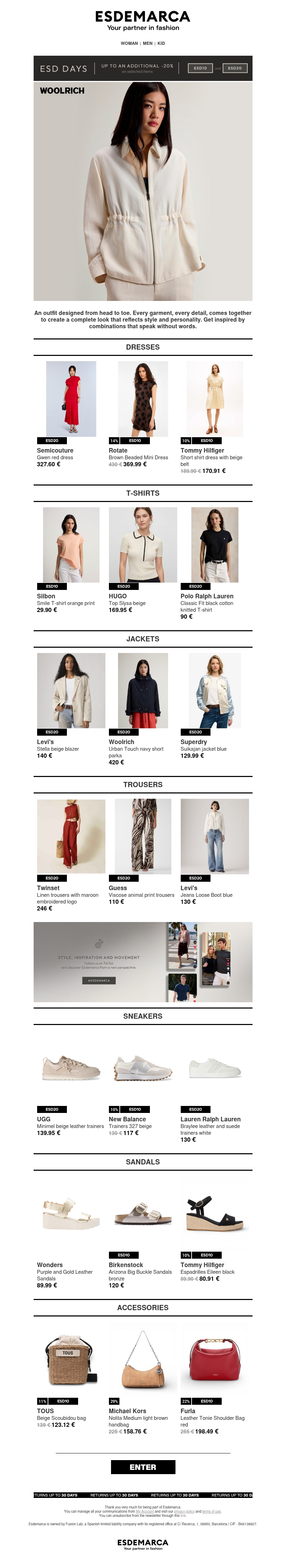 Mix and create your total look with ESD Days Mix and create your total look with ESD Days