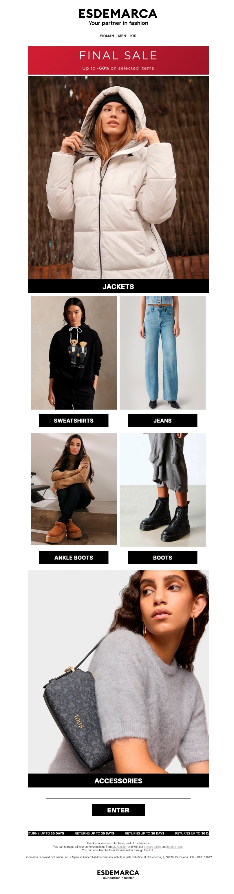 Each category, a style inspiration Each category, a style inspiration