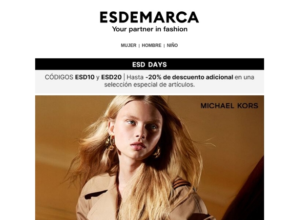 Michael Kors, Lauren y Superdry con hasta -20% adicional