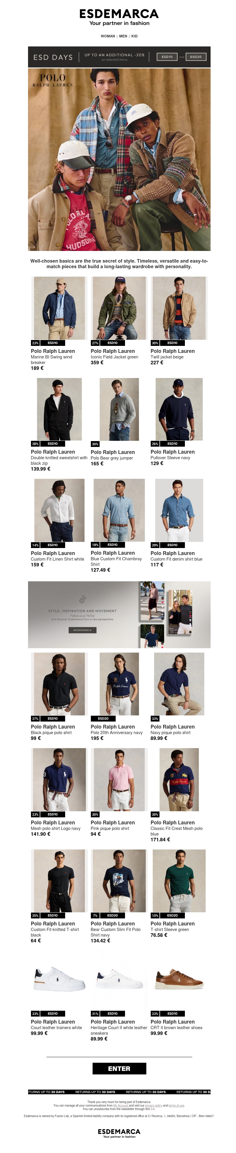 The Polo Ralph Lauren universe The Polo Ralph Lauren universe