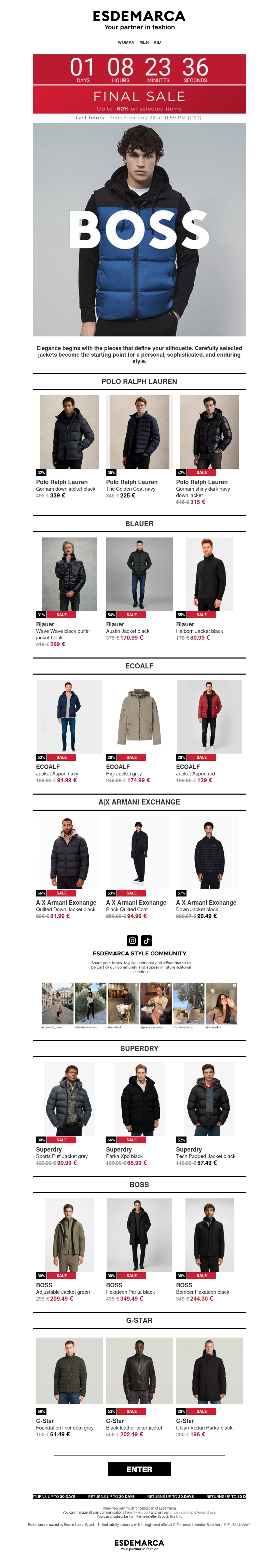 Discover jackets in the Final Sale Discover jackets in the Final Sale