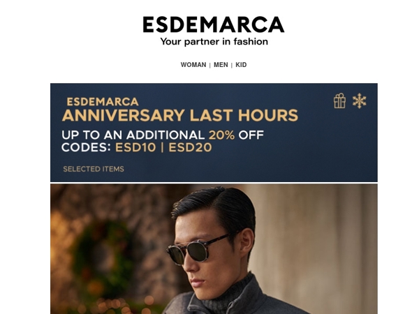 Last hours of Anniversary: up to an extra -20% only until 1:00 PM (CET)
