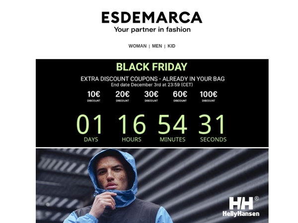 Helly Hansen, Barbour, Superdry and Levi's: your Black Friday essentials