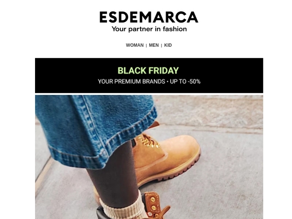 Up to 50% off on footwear this Black Friday