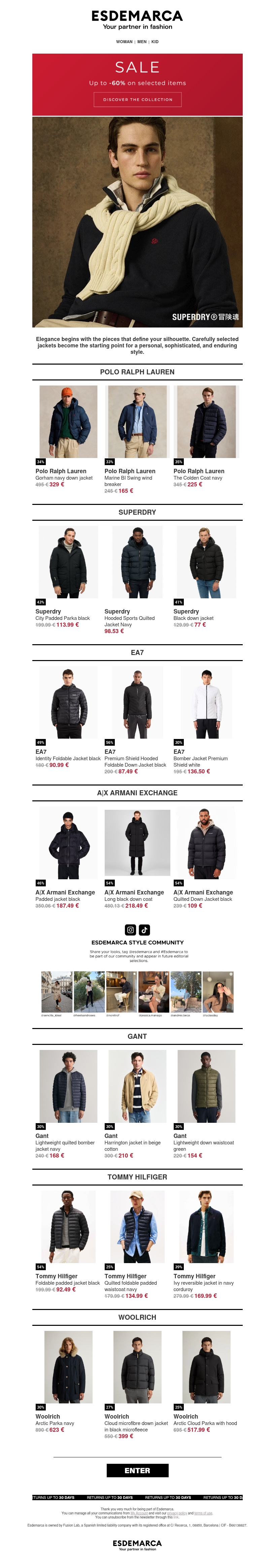 Winter Sale: jackets with up to -60% Winter Sale: jackets with up to -60%