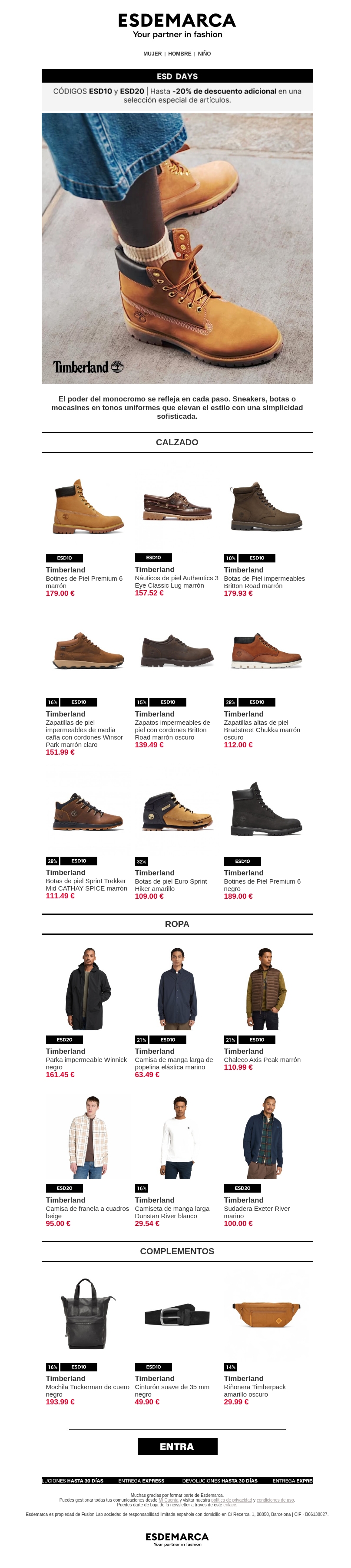Conquista cada paso con Timberland en ESD Days Conquista cada paso con Timberland en ESD Days