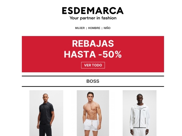 Descubre las Rebajas en BOSS, Hackett London y Armani Exchange 🔝