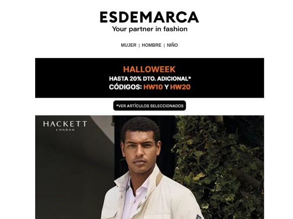 Tus marcas favoritas en HALLOWEEK con hasta -20% adicional