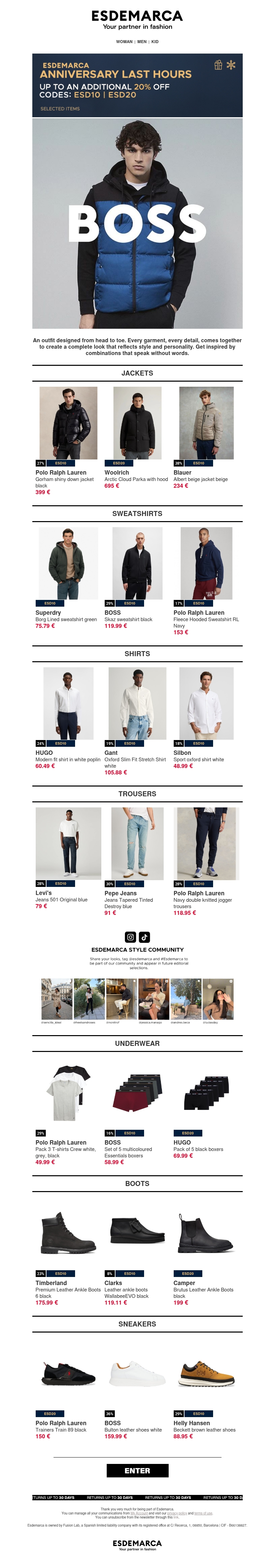 Complete look with up to an extra -20% Complete look with up to an extra -20%