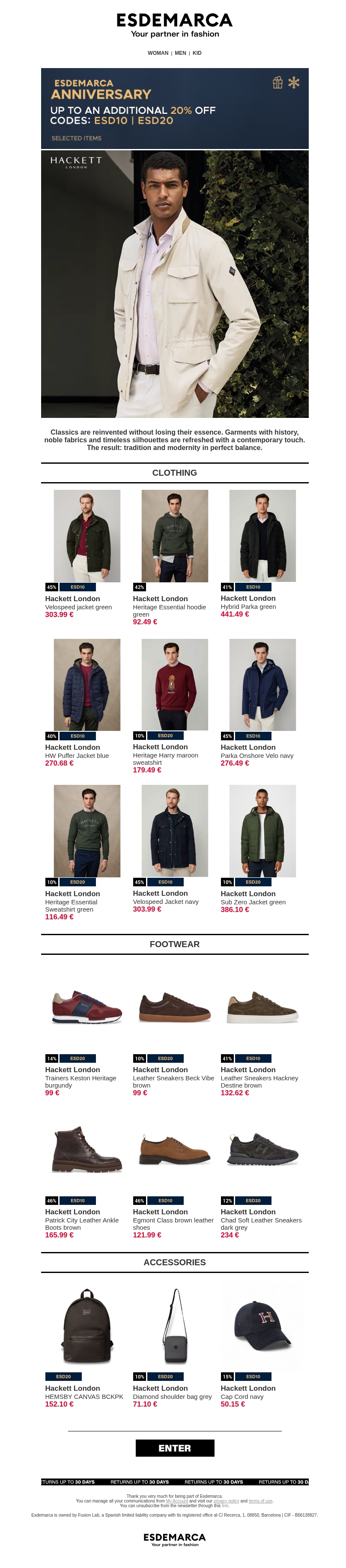 The excellence of Hackett London awaits you this season The excellence of Hackett London awaits you this season