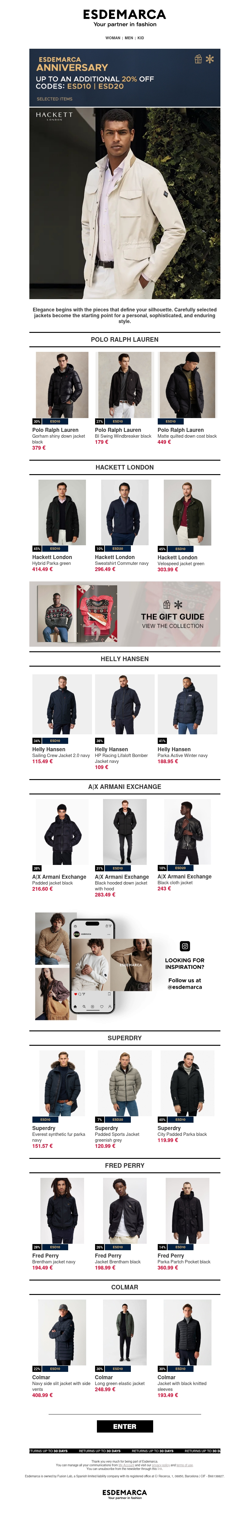 Up to an extra -20% on selected jackets Up to an extra -20% on selected jackets