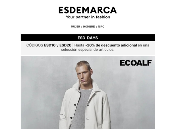 Chaquetas seleccionadas con hasta -20% adicional en ESD Days