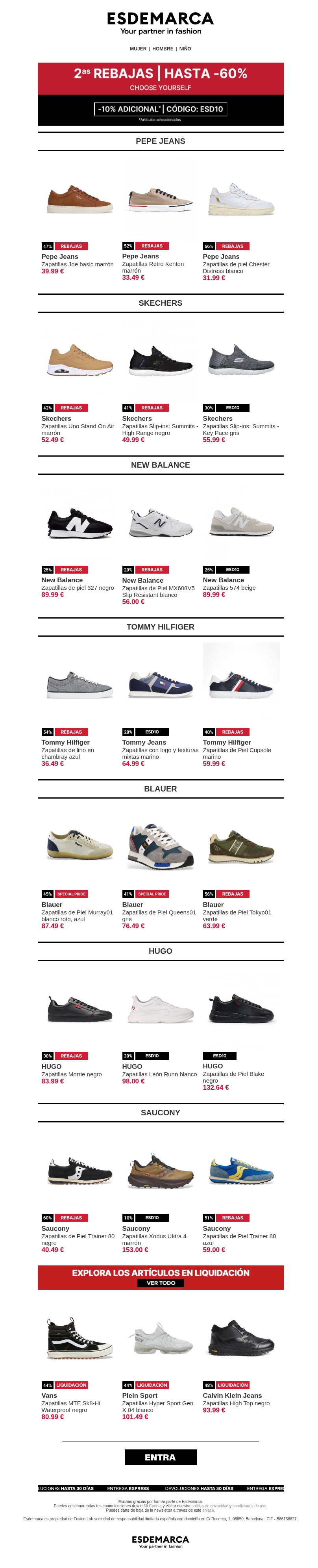 2as Rebajas en Sneakers: hasta -60% y -10% adicional π 2as Rebajas en Sneakers: hasta -60% y -10% adicional π